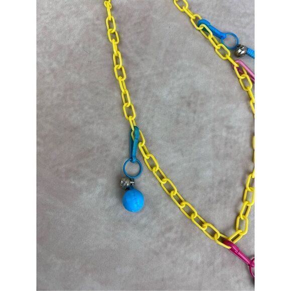 Vintage 80s Bell Clip Charm Necklace - Picture 2 of 5